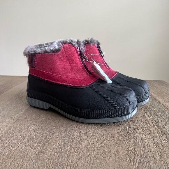 Propet Lumi Ankle Zip Boot Size 6.5 Berry - Picture 1 of 13